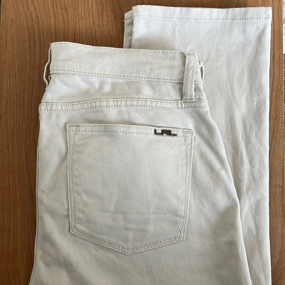 LAUREN RALPH LAUREN Cropped Straight Leg Denim